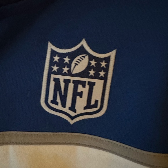 Women's NFL WEAR by Erin Andrews Dark Blue Quarter-Zip Jacket - Picture 2 of 8